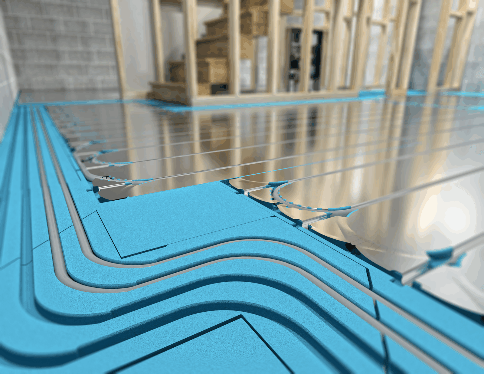 Como sistema de calefacción por suelo radiante de agua basado en paneles, el sistema Lo-16 de Warmup añade tan solo 25 mm a la estructura del suelo, mientras que su método de instalación sin solera lo hace ideal para instalarse sobre subsuelos existentes en proyectos de reforma.