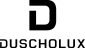 LOGO SIMBOLO D ARRIBA CON DUSCHOLUX NEGRO